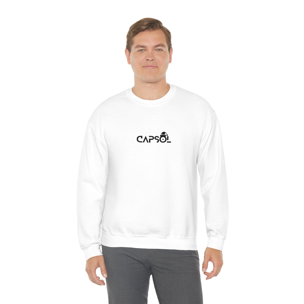 CapSol (front) - black text - XMAS - Unisex Heavy Blend™ Crewneck Sweatshirt