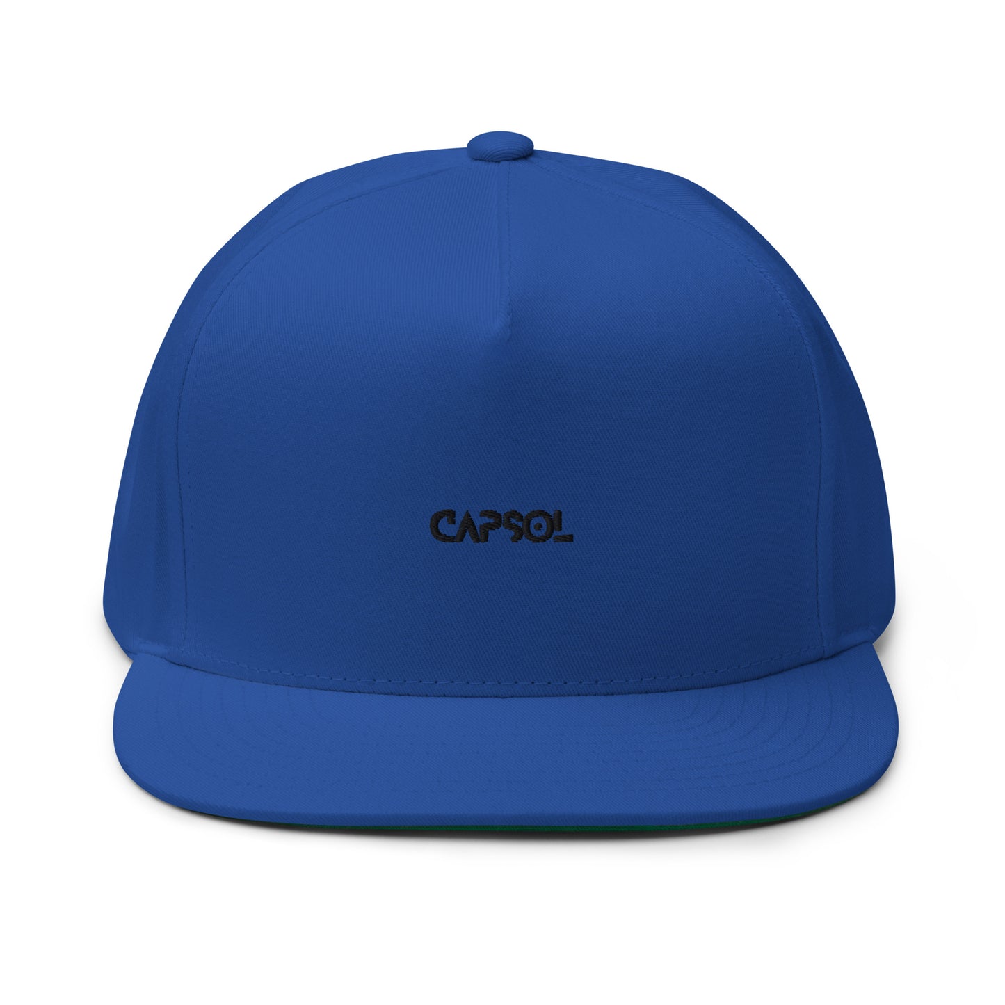 CapSol - black thread - Flat Bill Snapback