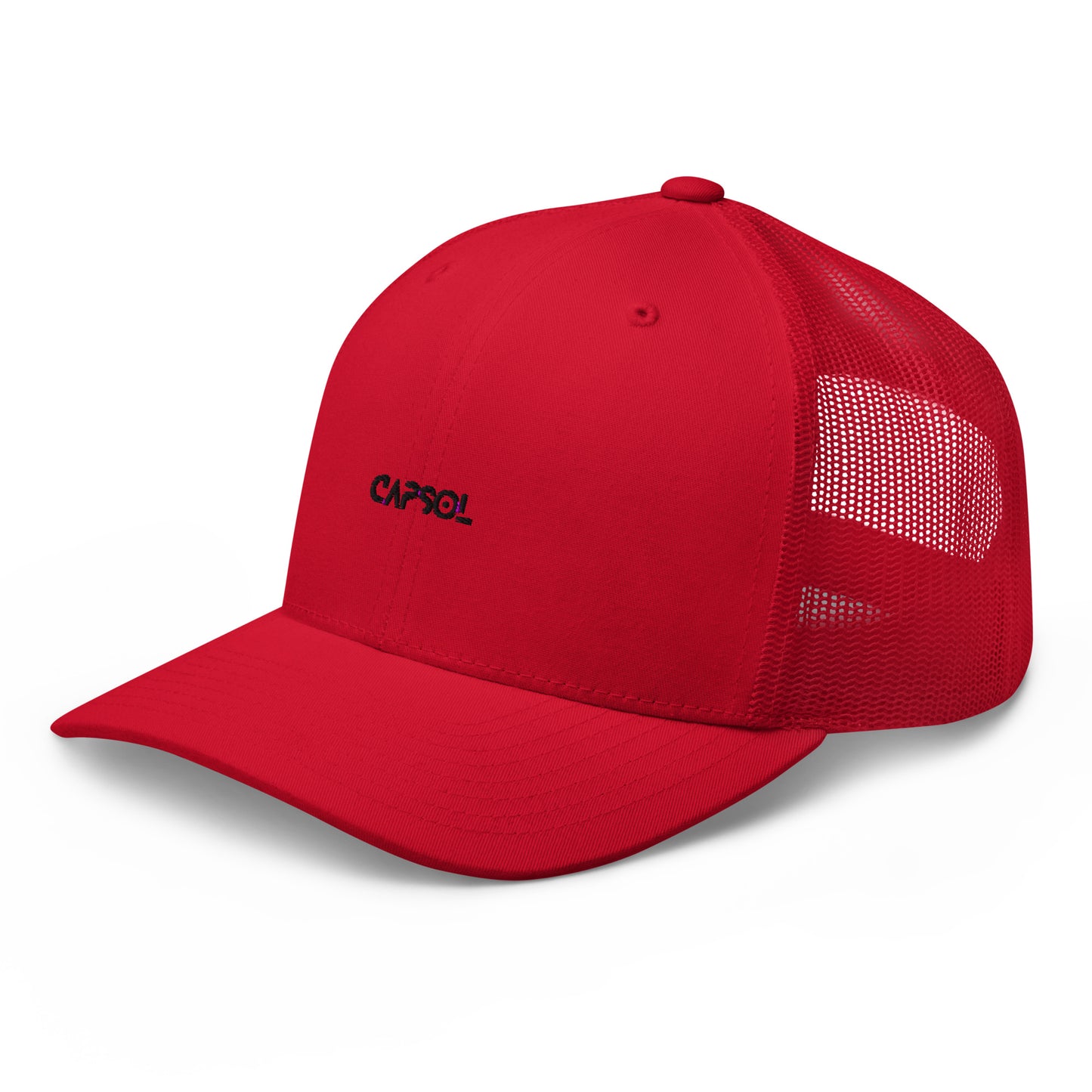CapSol - black thread - Retro Trucker Cap