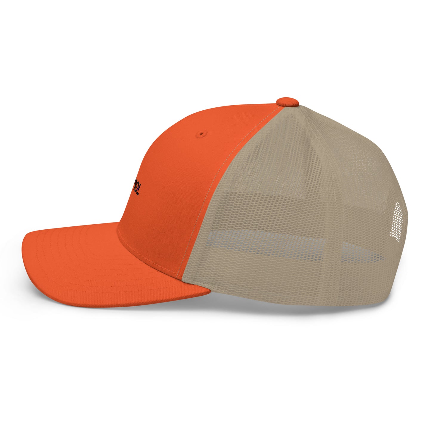 CapSol - black thread - Retro Trucker Cap
