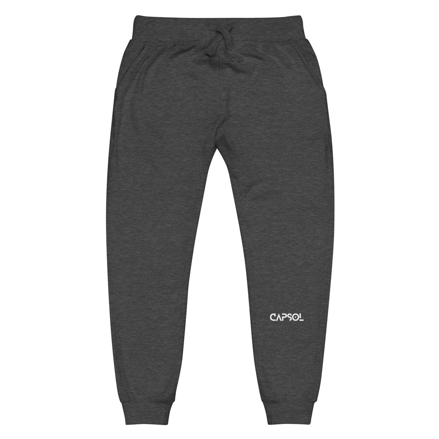 CapSol (front left) - white thread - fleece sweatpants