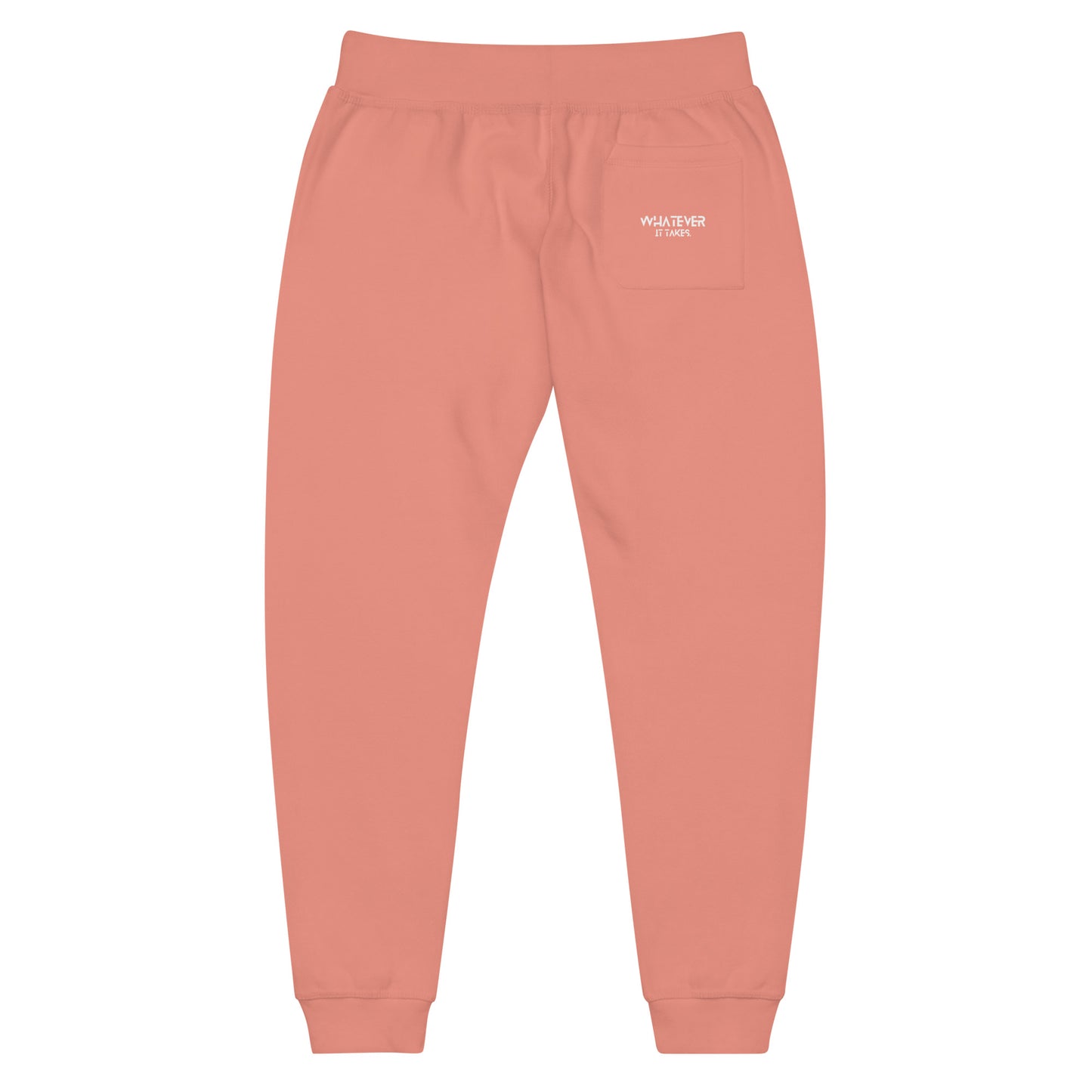 Whatever it takes (pocket) - white thread - fleece sweatpants