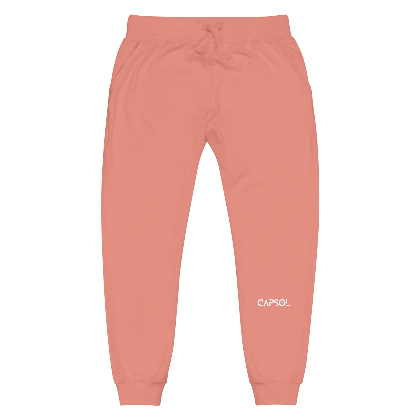 CapSol (front left) - white thread - fleece sweatpants
