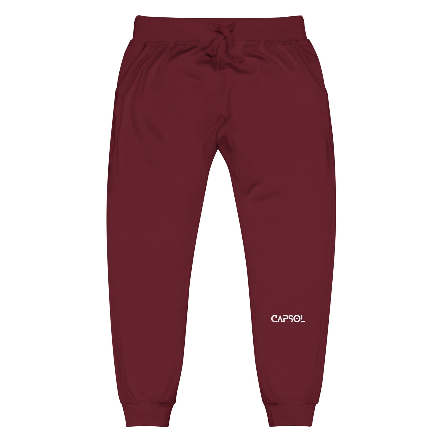 CapSol (front left) - white thread - fleece sweatpants
