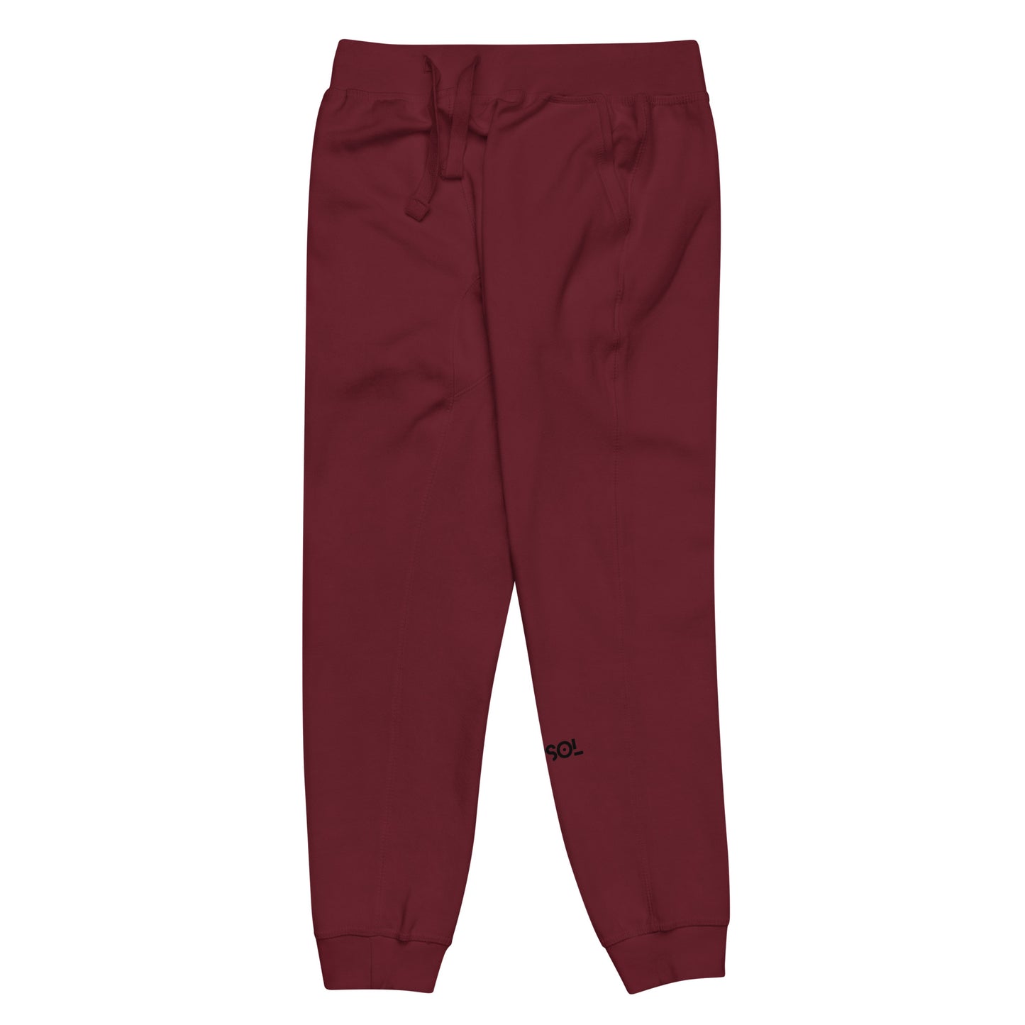 CapSol (front left) - black thread - fleece sweatpants