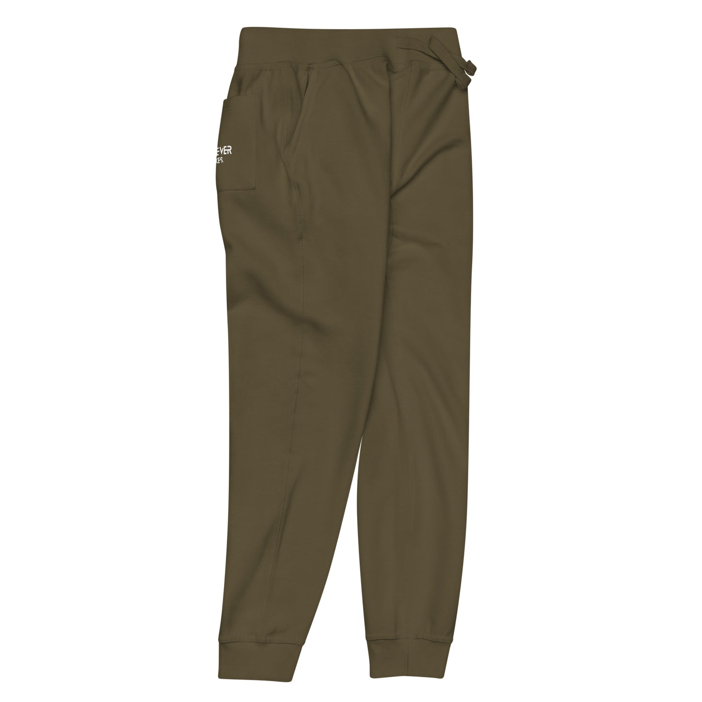 Whatever it takes (pocket) - white thread - fleece sweatpants