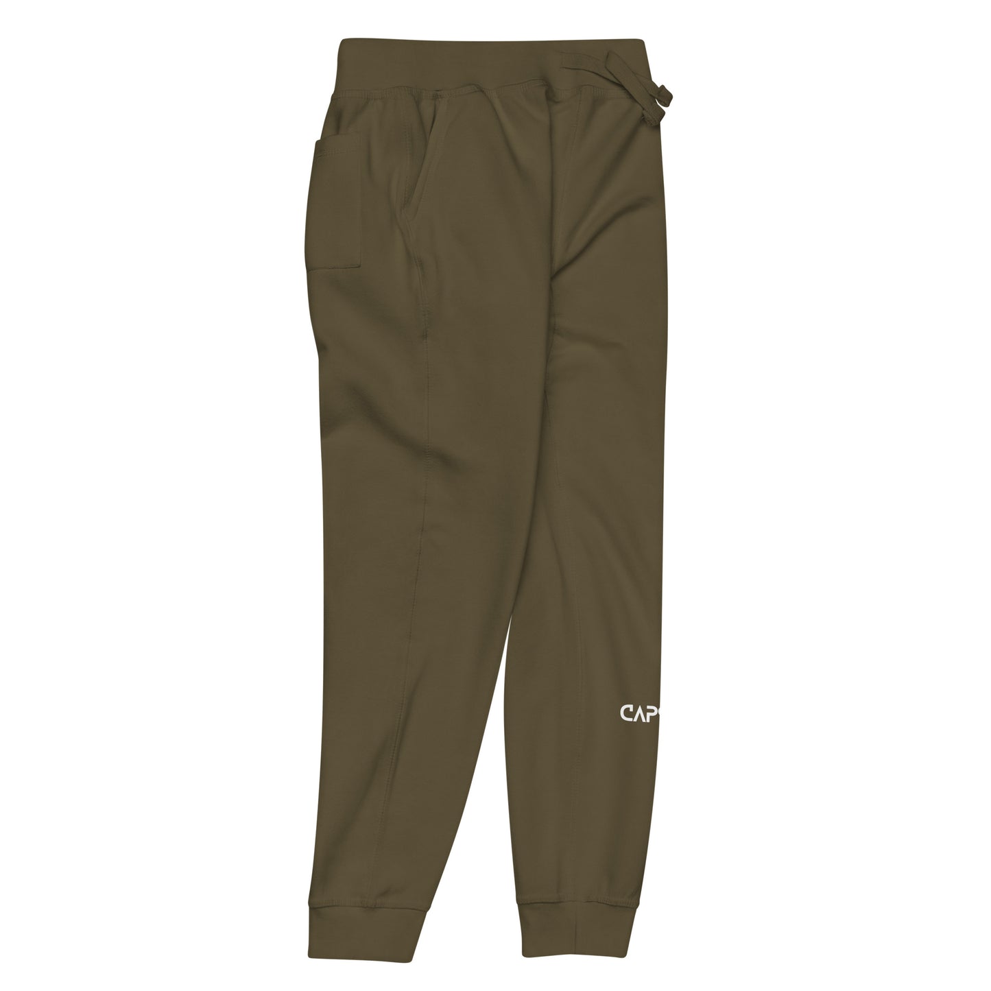 CapSol (front left) - white thread - fleece sweatpants