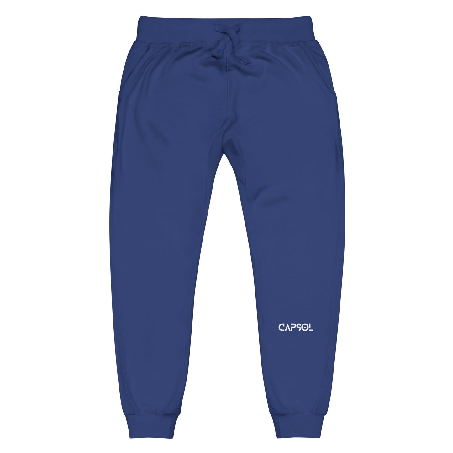 CapSol (front left) - white thread - fleece sweatpants