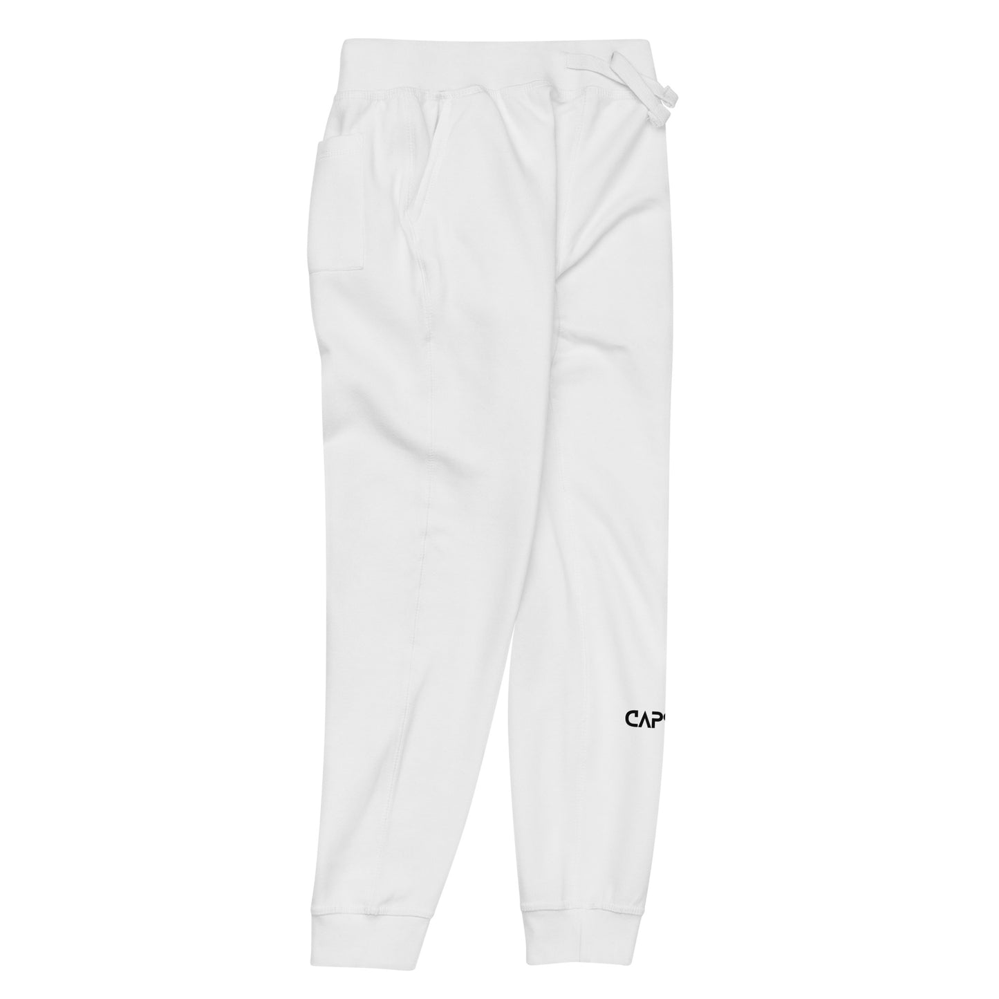 CapSol (front left) - black thread - fleece sweatpants