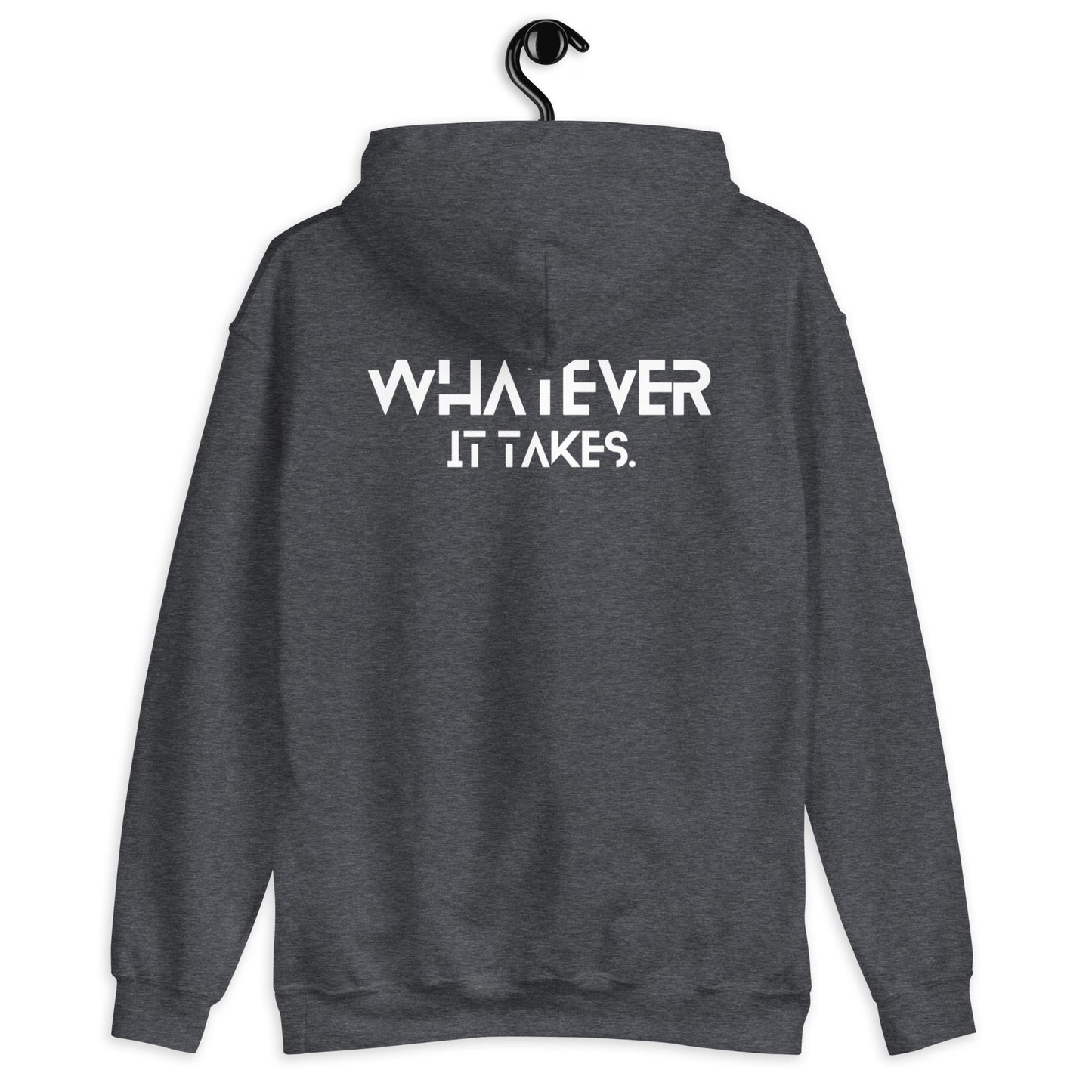 CapSol (front) / Whatever it takes (back) - white thread - Unisex Hoodie Gildan