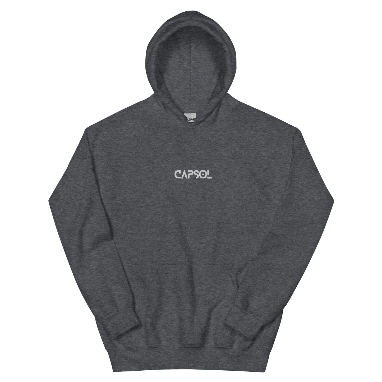 CapSol (front) - white thread - Unisex Hoodie Gildan