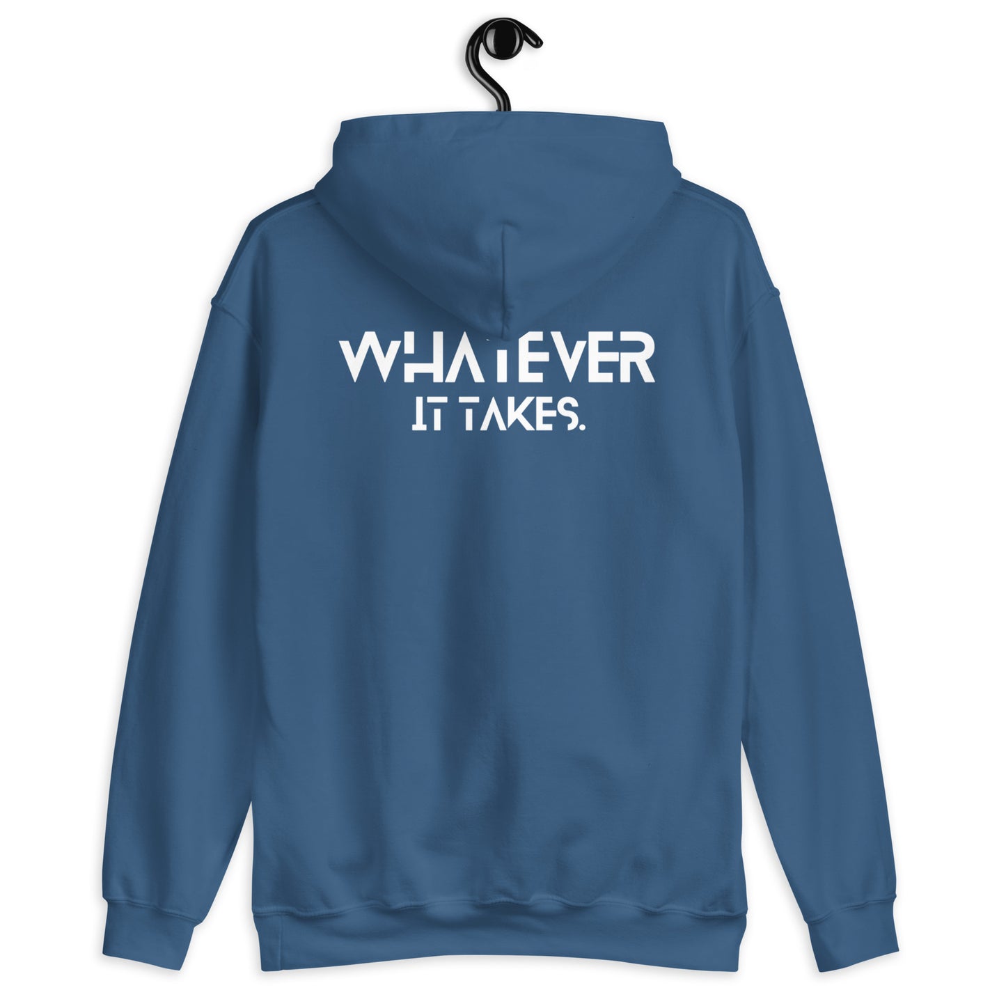 CapSol (front) / Whatever it takes (back) - white thread - Unisex Hoodie Gildan