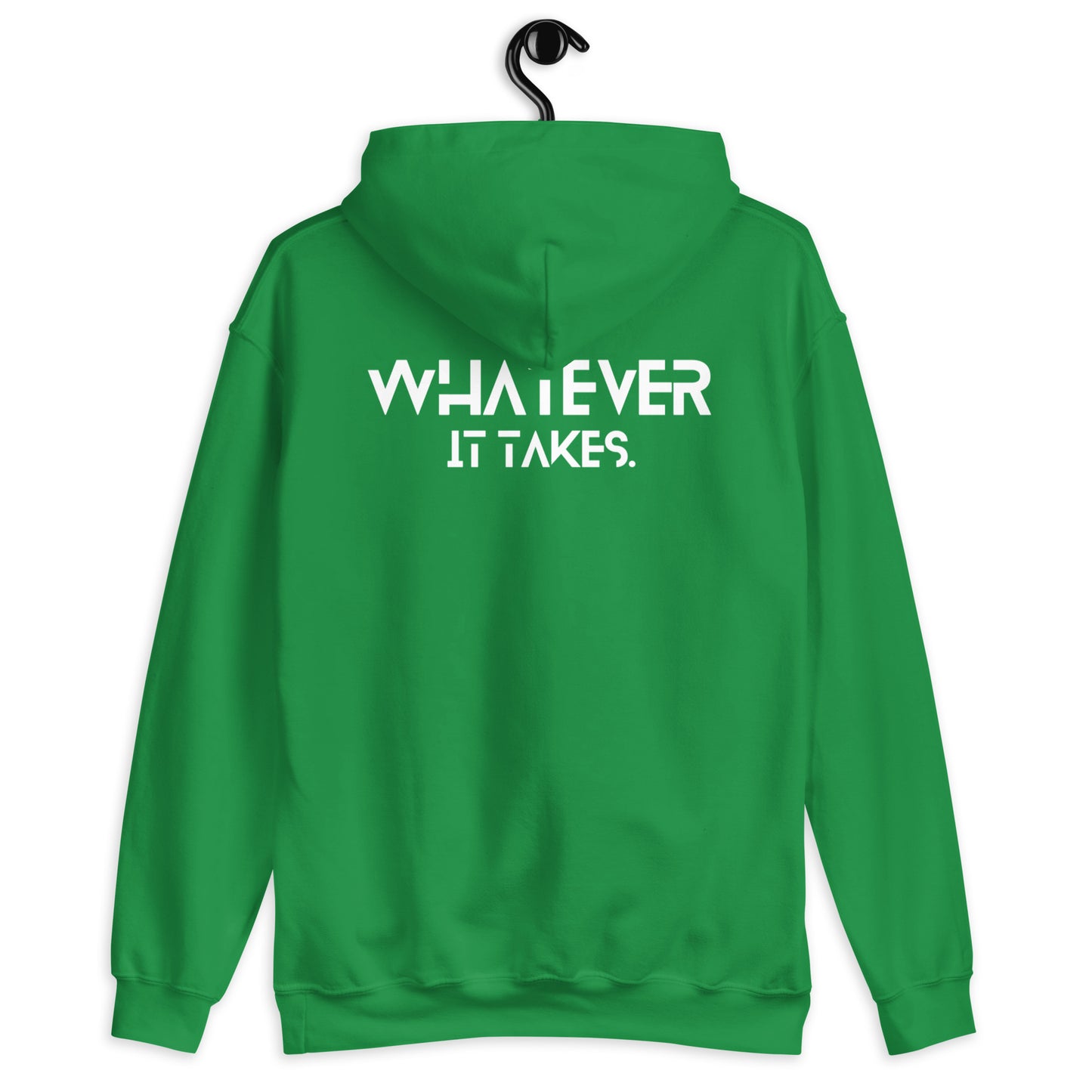 CapSol (front) / Whatever it takes (back) - white thread - Unisex Hoodie Gildan