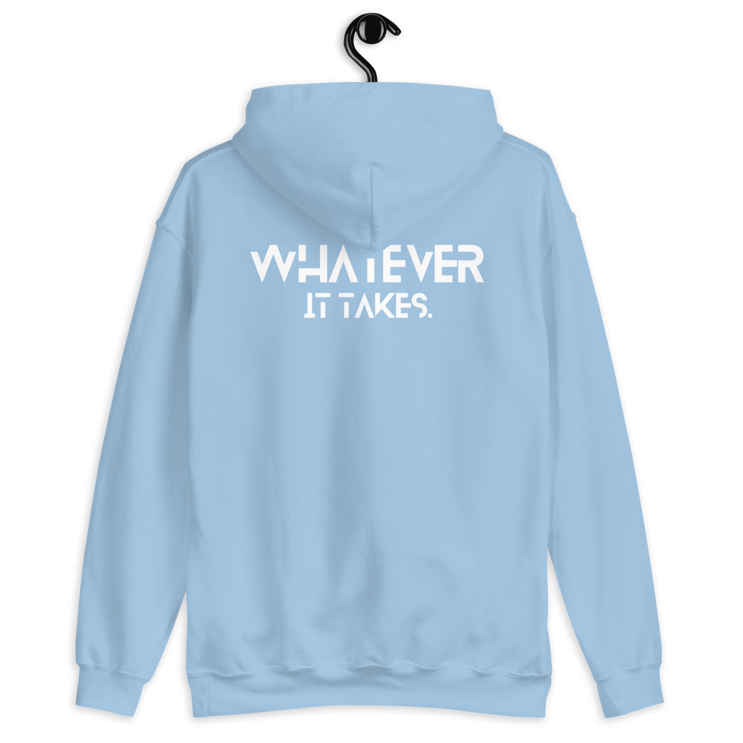 CapSol (front) / Whatever it takes (back) - white thread - Unisex Hoodie Gildan
