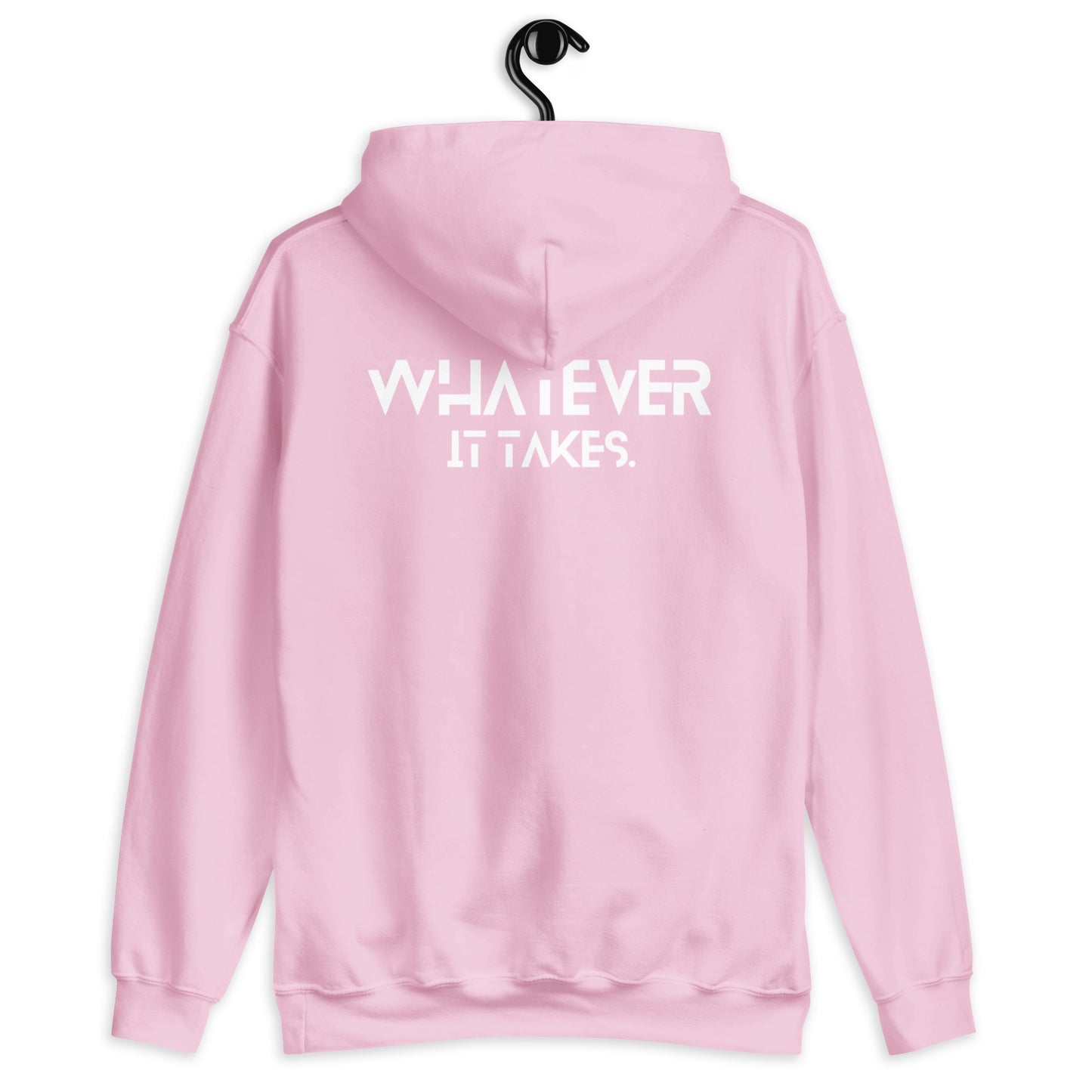 CapSol (front) / Whatever it takes (back) - white thread - Unisex Hoodie Gildan