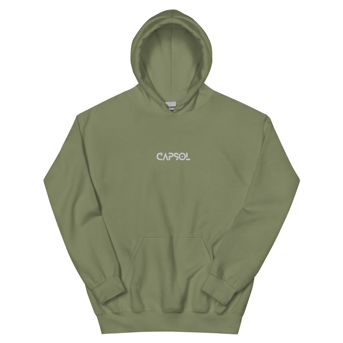 CapSol (front) - white thread - Unisex Hoodie Gildan