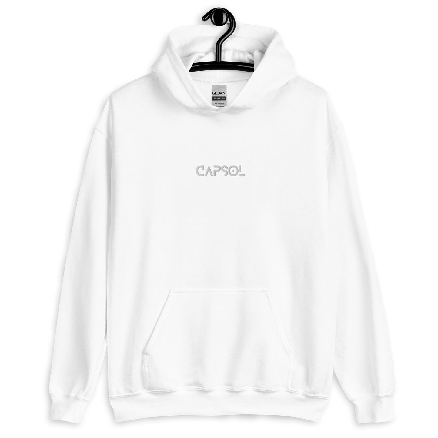 CapSol (front) / Whatever it takes (back) - white thread - Unisex Hoodie Gildan
