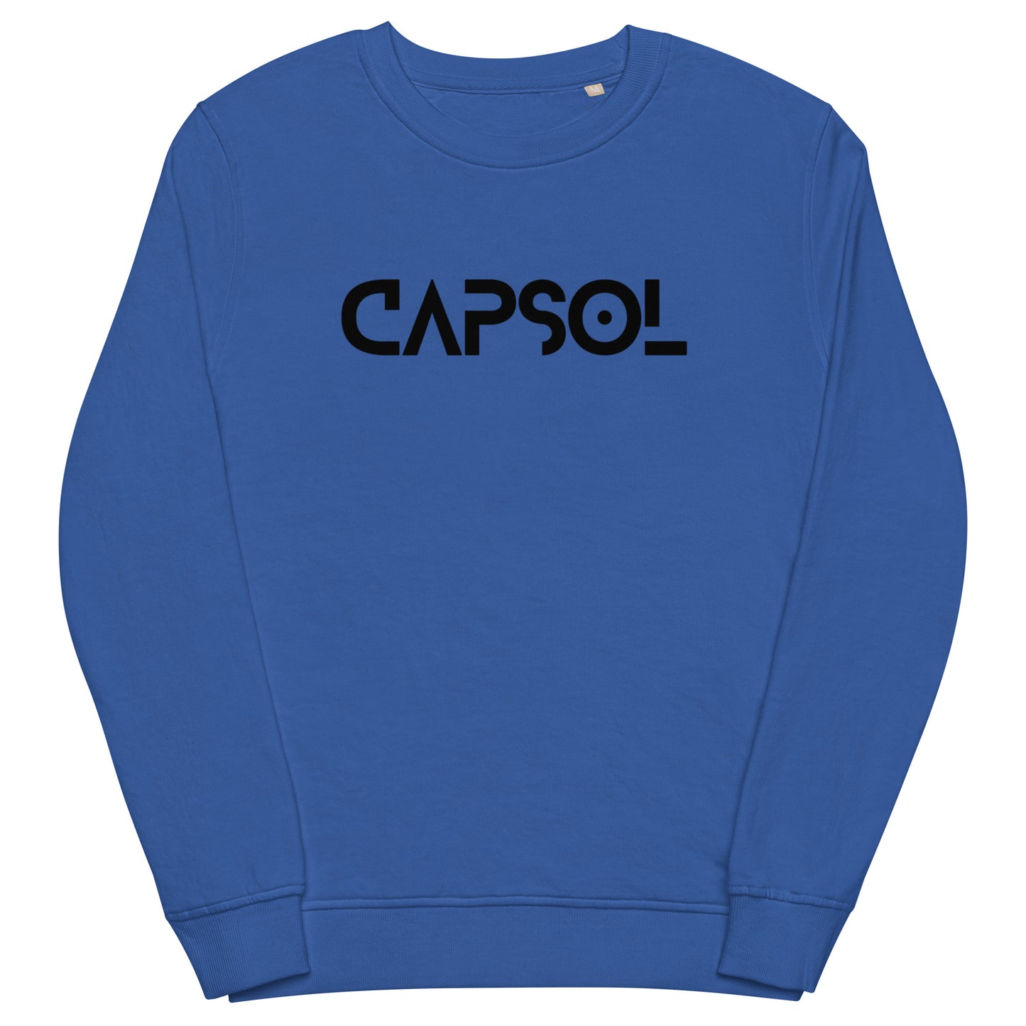 CapSol (front) - black text - Unisex organic sweatshirt