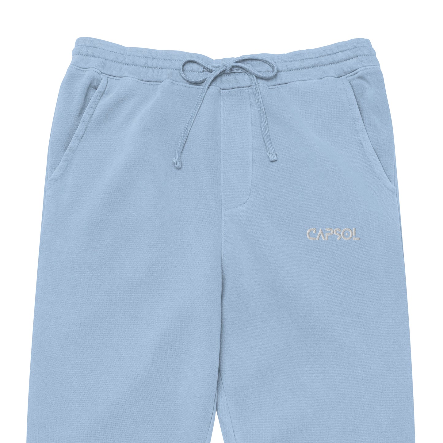 CapSol (front left) - white thread - Unisex pigment-dyed sweatpants INDEPENDENT