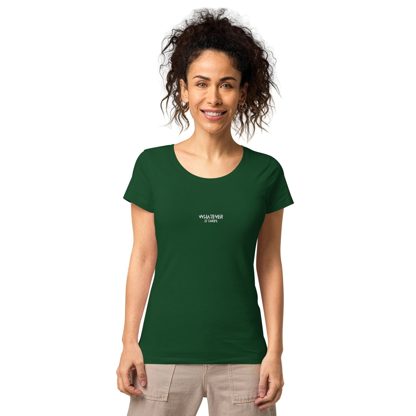 Whatever it takes (front) - white thread - Women’s basic organic t-shirt