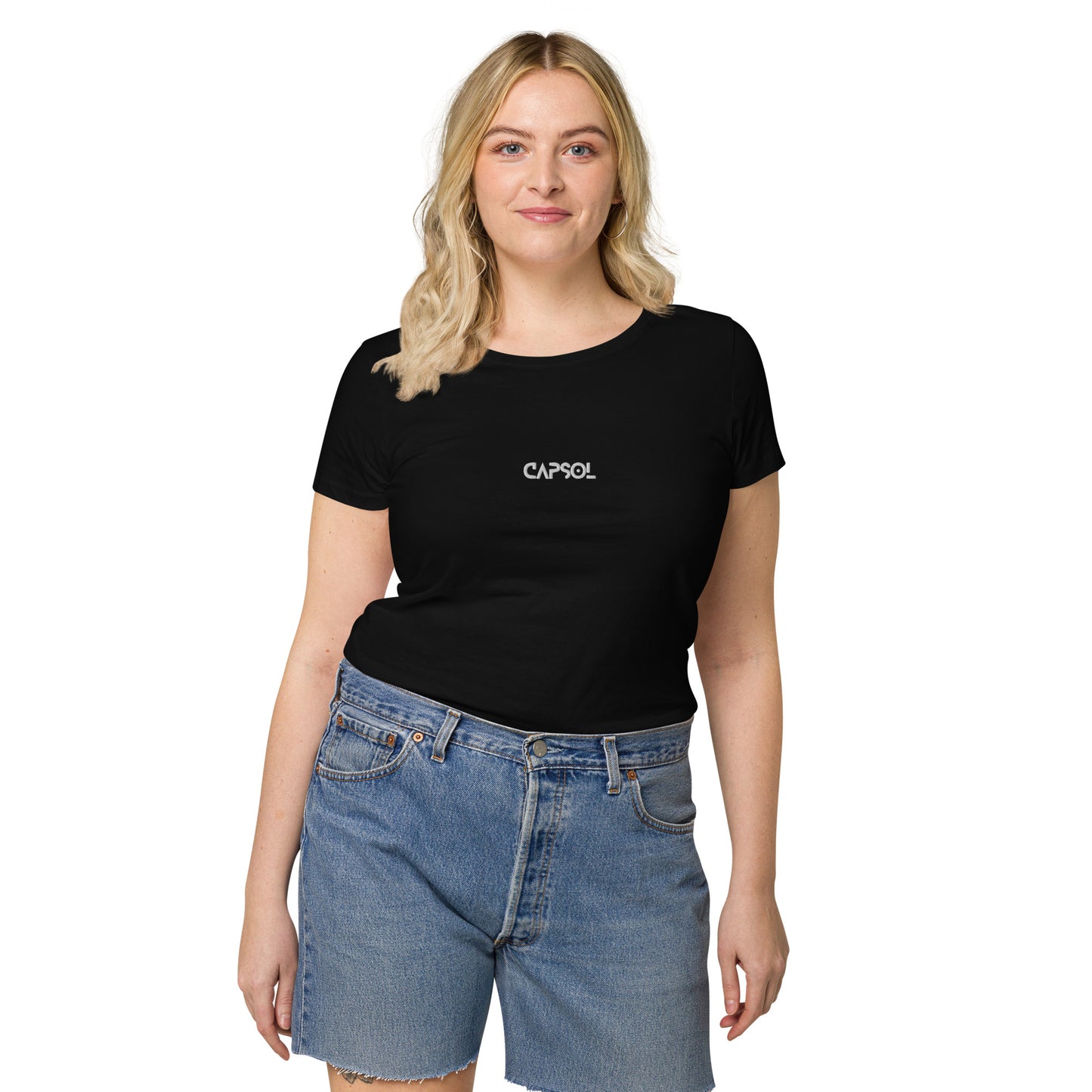 CapSol (front) - white thread - Women’s basic organic t-shirt