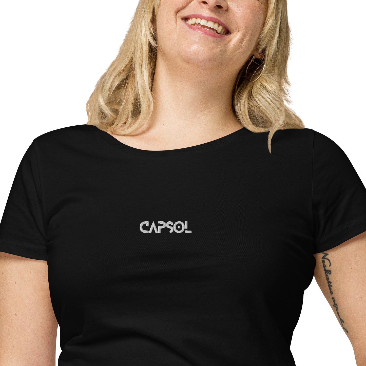 CapSol (front) - white thread - Women’s basic organic t-shirt