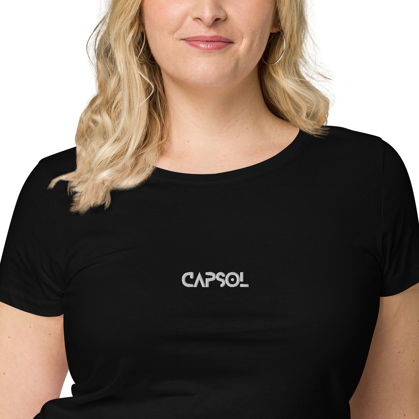 CapSol (front) - white thread - Women’s basic organic t-shirt