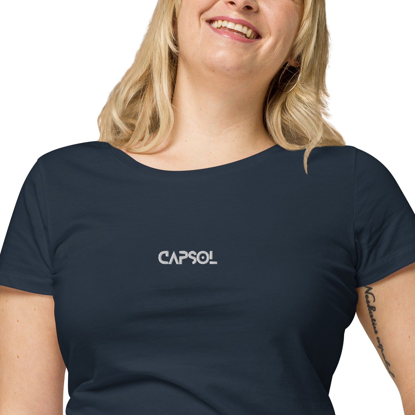 CapSol (front) - white thread - Women’s basic organic t-shirt