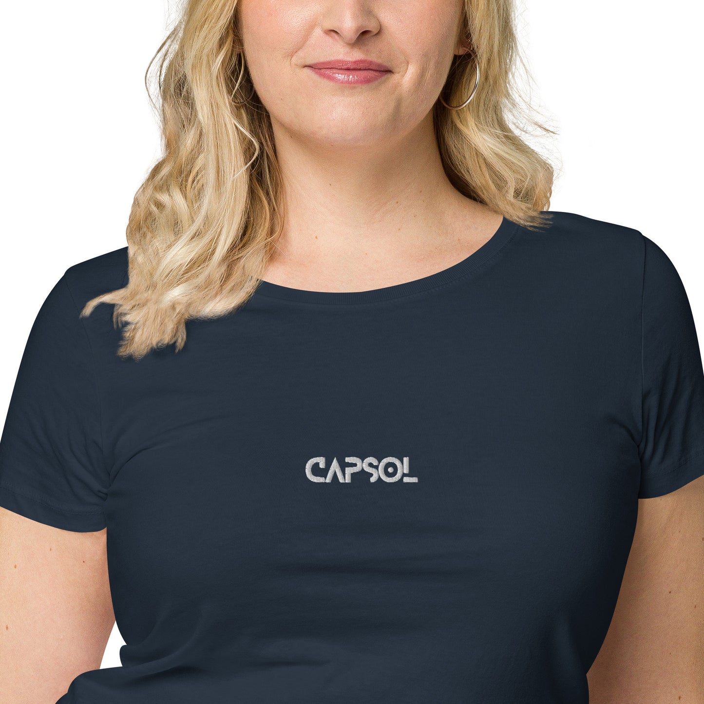 CapSol (front) - white thread - Women’s basic organic t-shirt