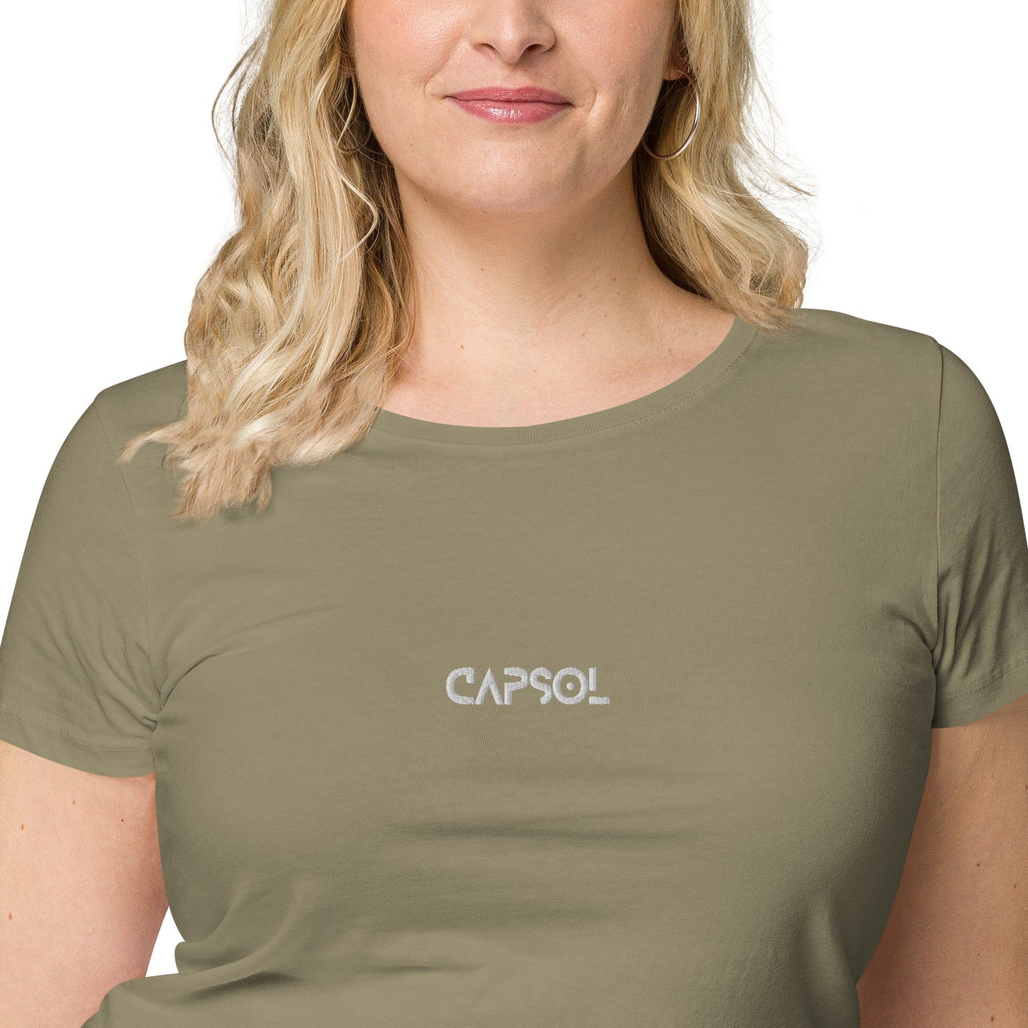 CapSol (front) - white thread - Women’s basic organic t-shirt