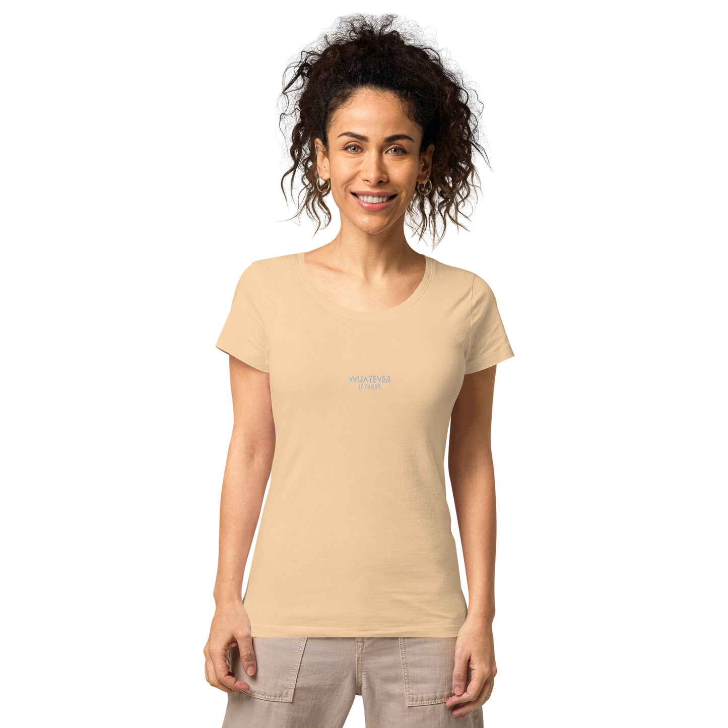 Whatever it takes (front) - white thread - Women’s basic organic t-shirt