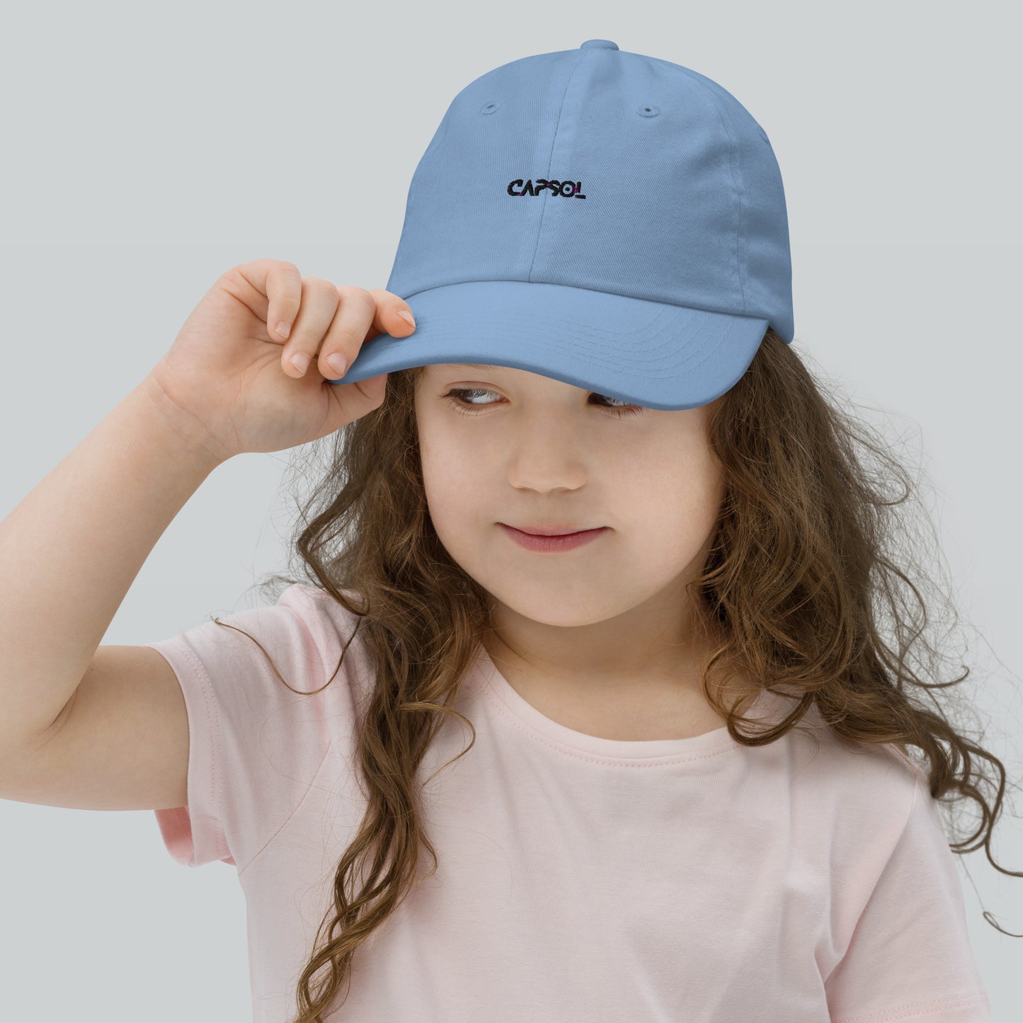 CapSol - black thread - YOUTH baseball cap