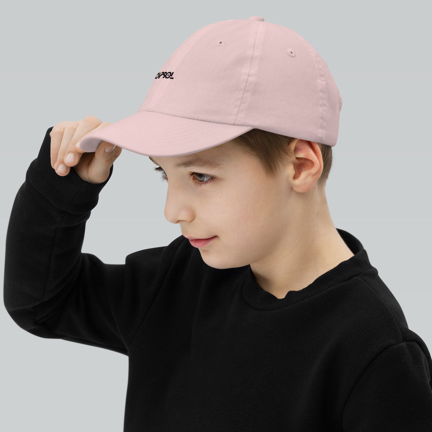 CapSol - black thread - YOUTH baseball cap