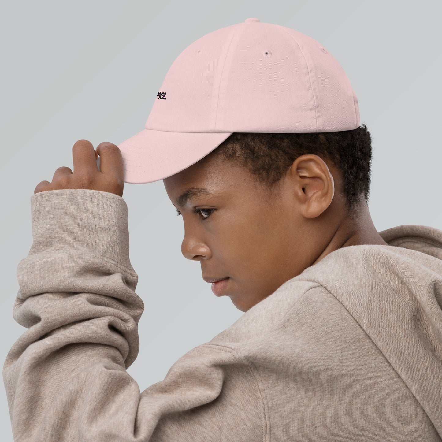 CapSol - black thread - YOUTH baseball cap