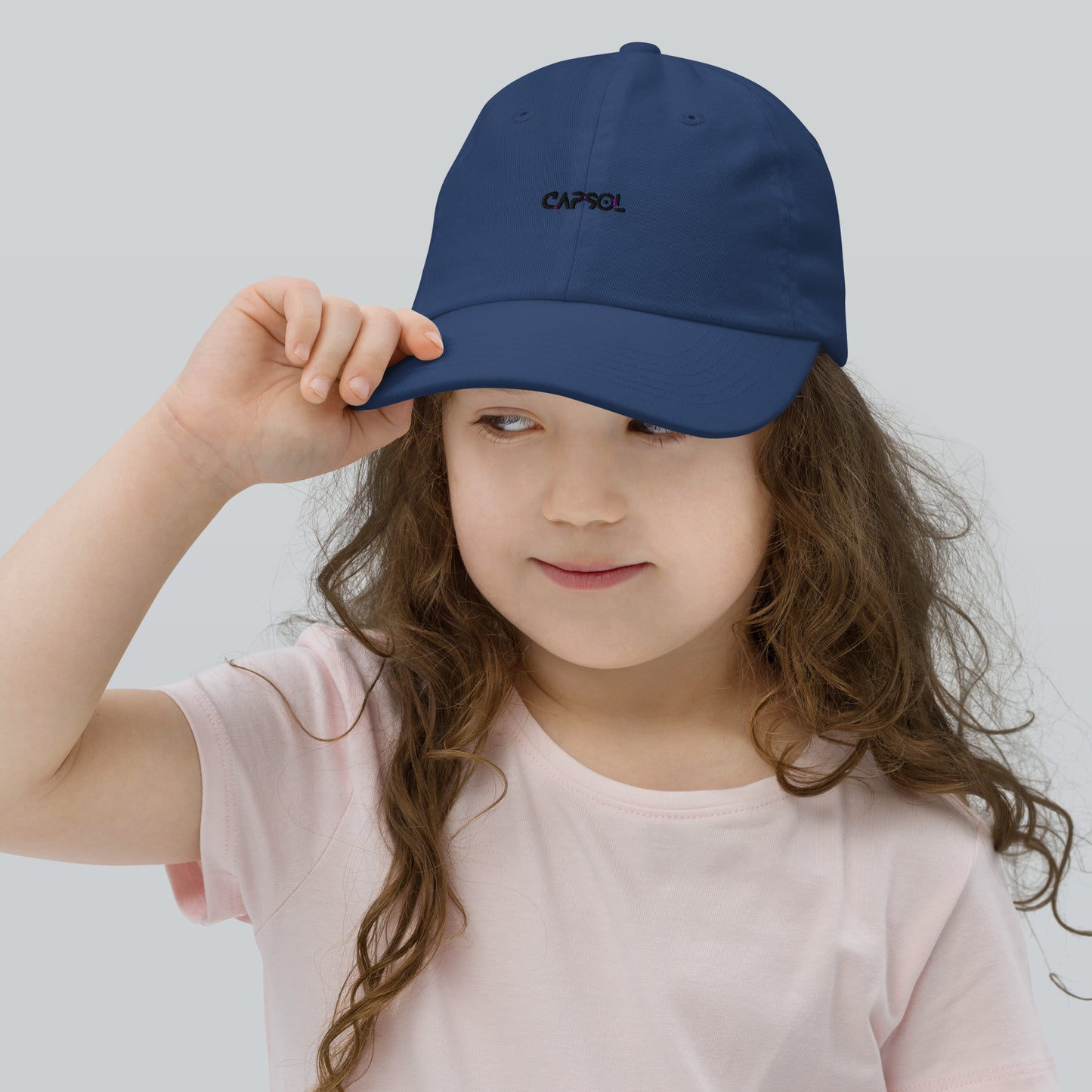 CapSol - black thread - YOUTH baseball cap