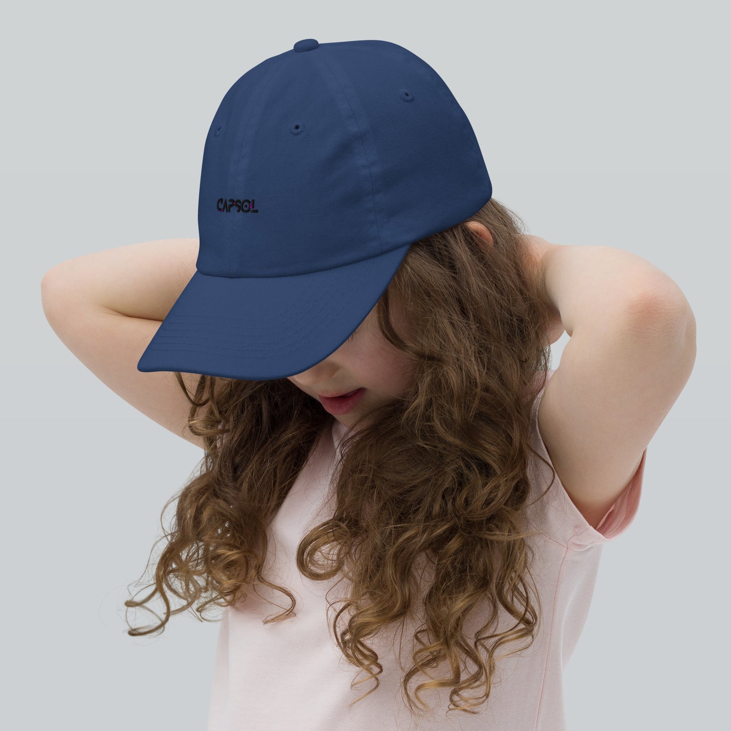 CapSol - black thread - YOUTH baseball cap