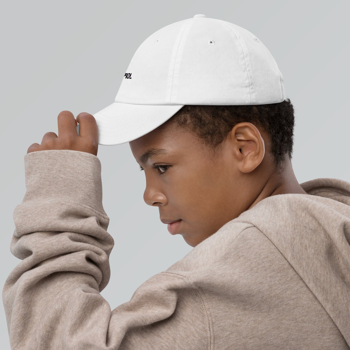 CapSol - black thread - YOUTH baseball cap