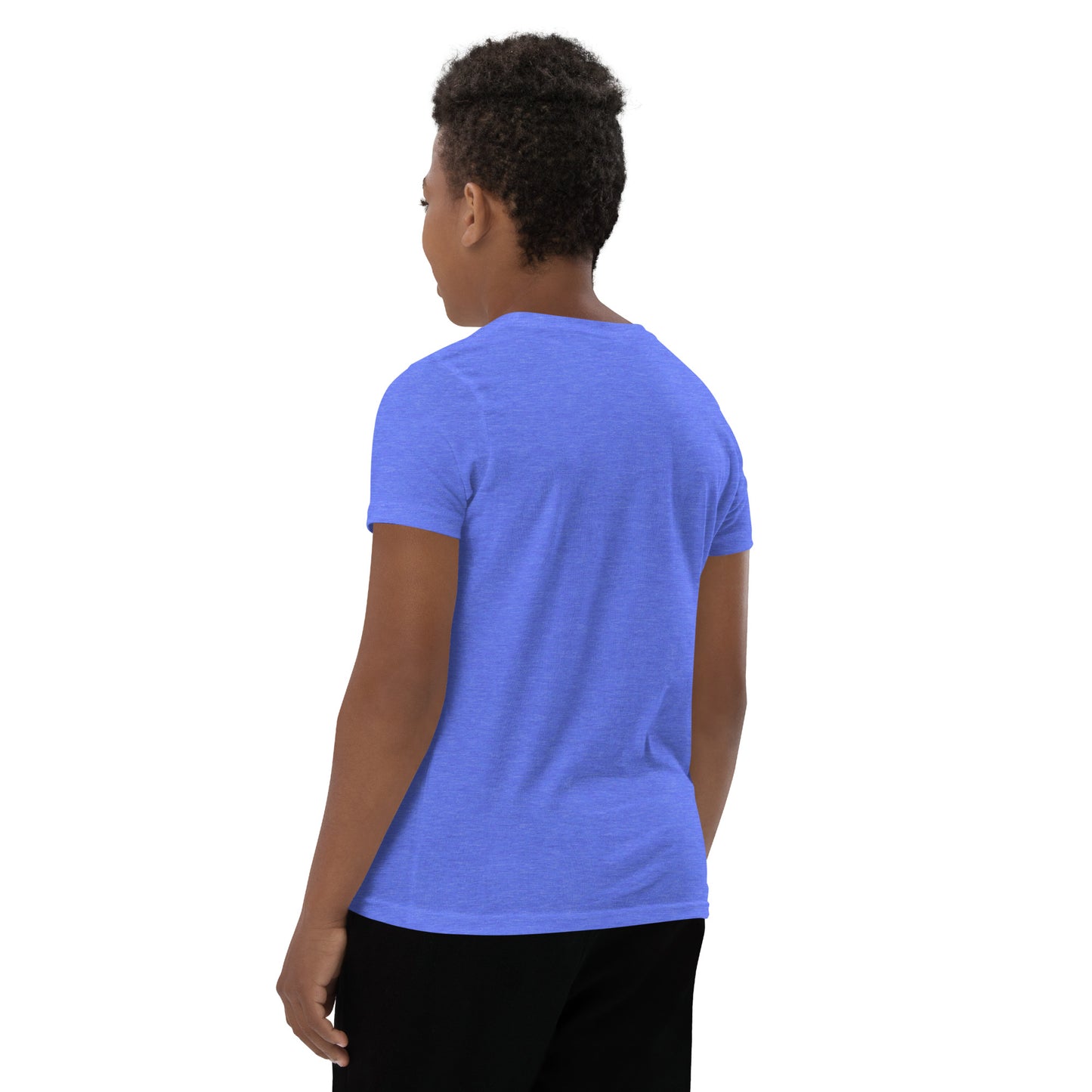 CapSol (front) - white text - Youth Short Sleeve T-Shirt
