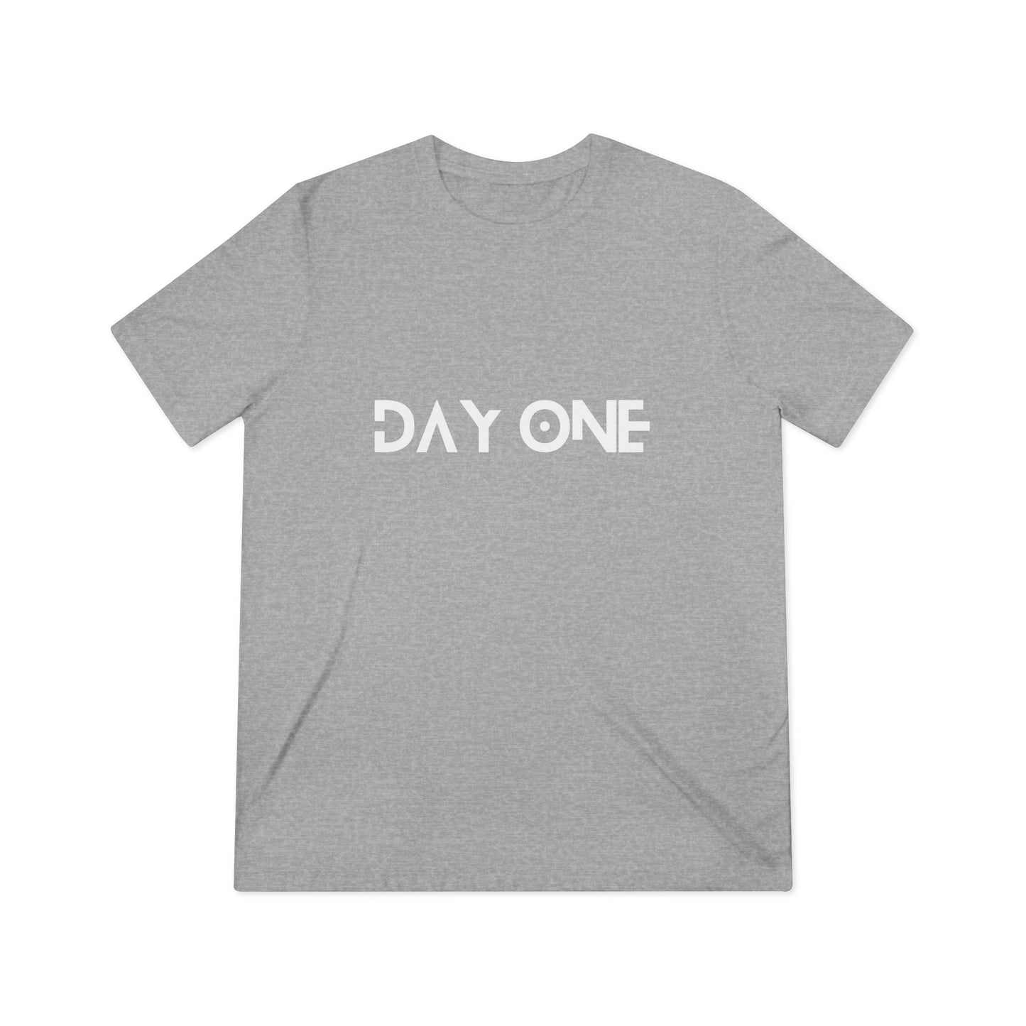 DAY ONE - white text - Triblend Tee