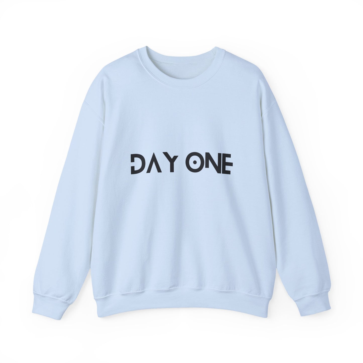 DAY ONE - black text - Crewneck Sweatshirt