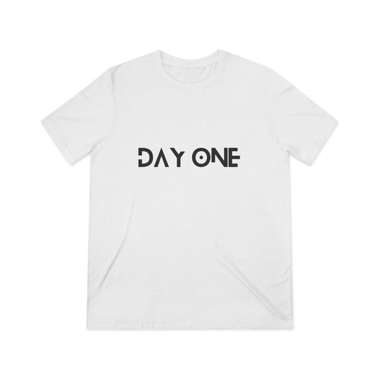 DAY ONE - black text - Triblend Tee