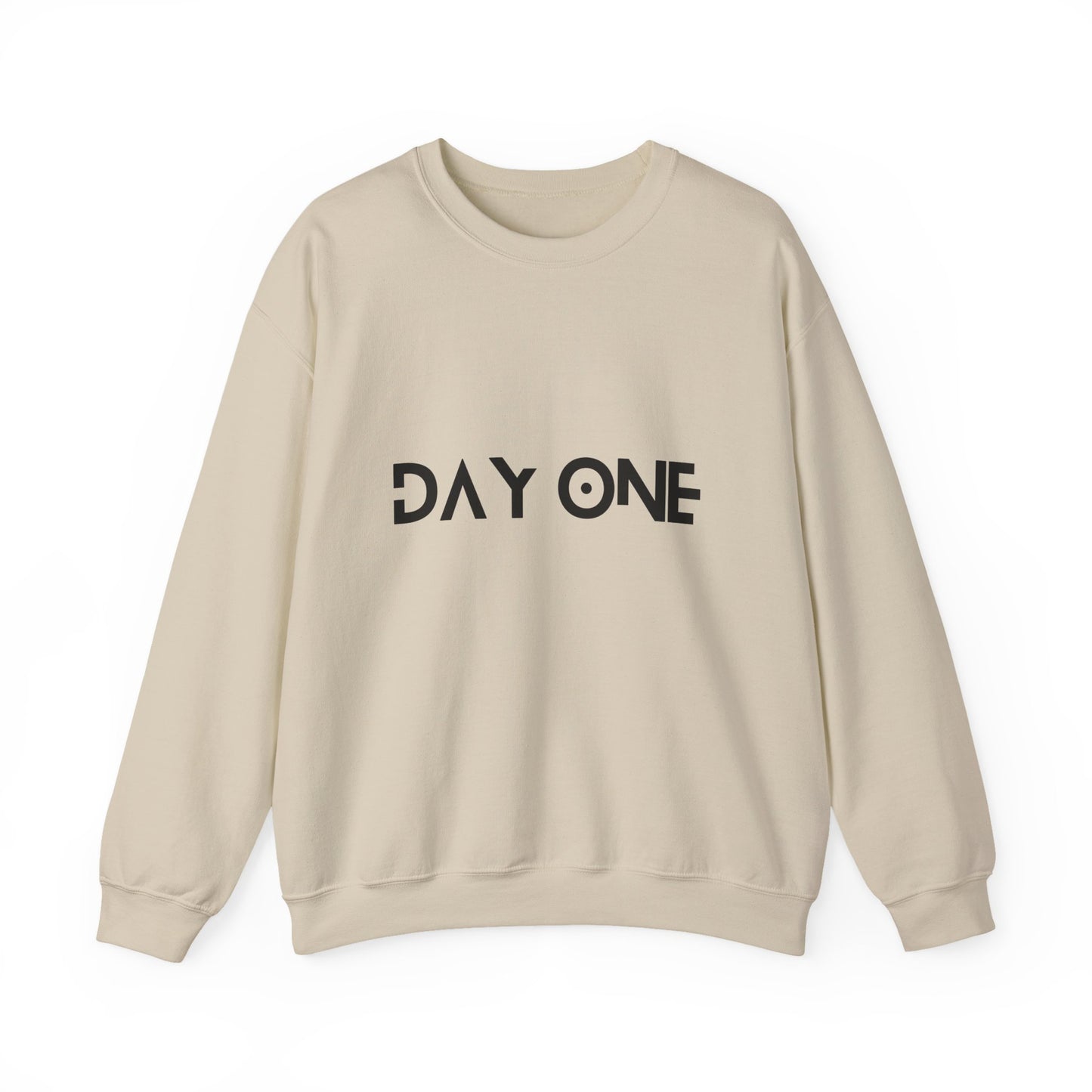 DAY ONE - black text - Crewneck Sweatshirt