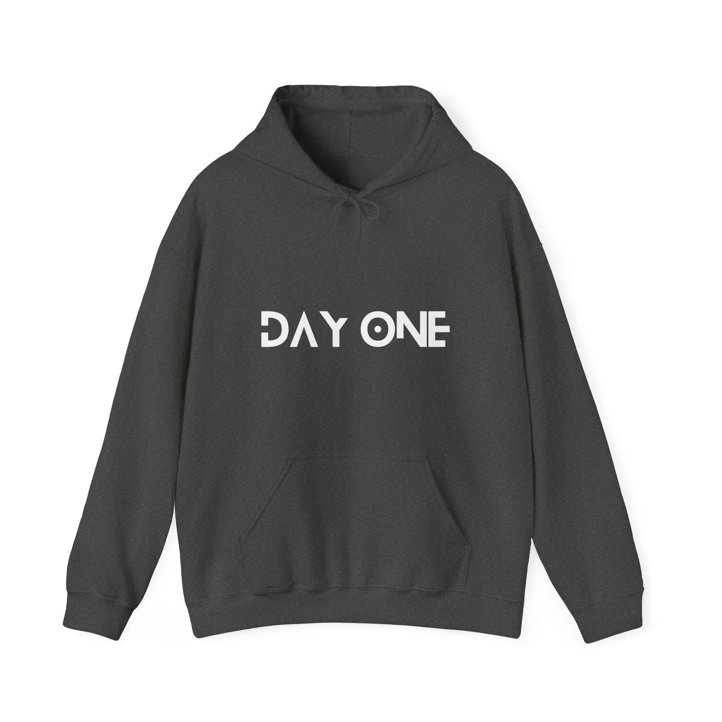 DAY ONE - white text - Hooded Sweatshirt