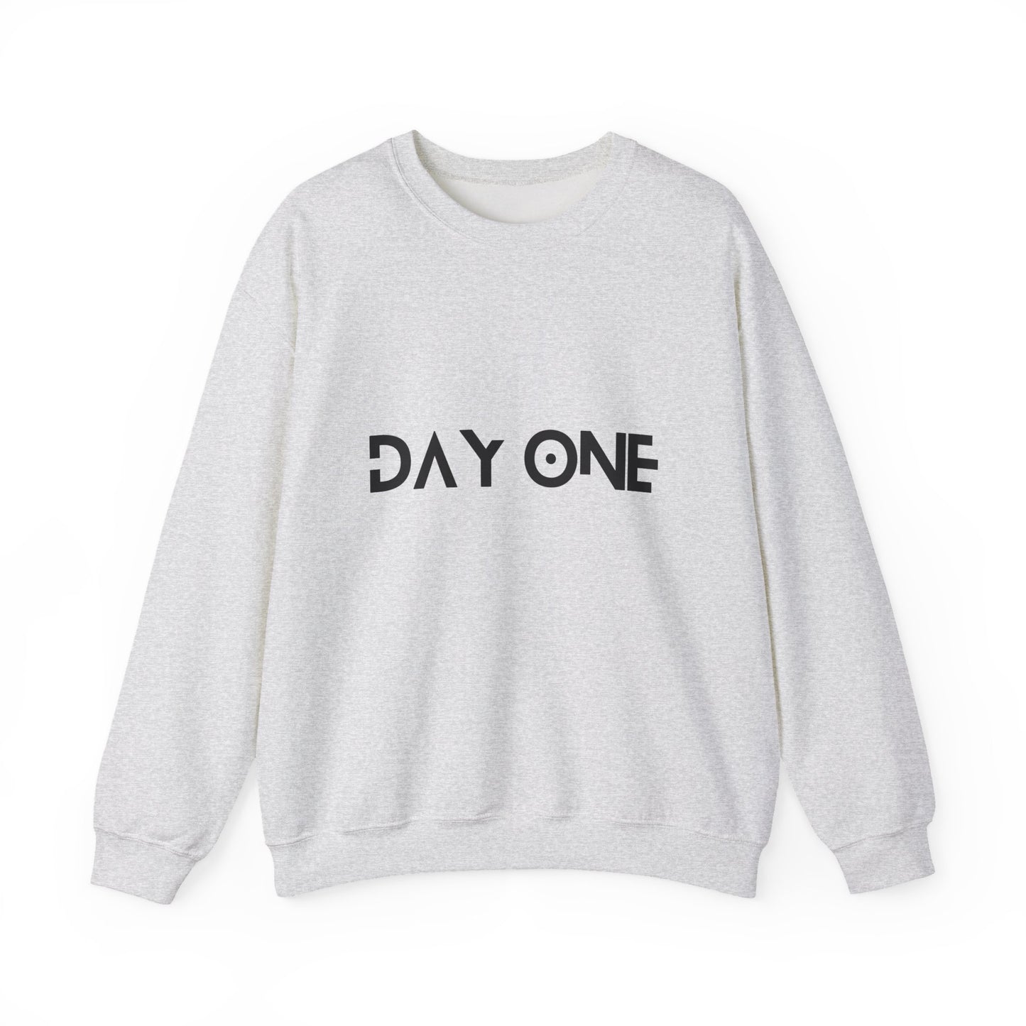 DAY ONE - black text - Crewneck Sweatshirt