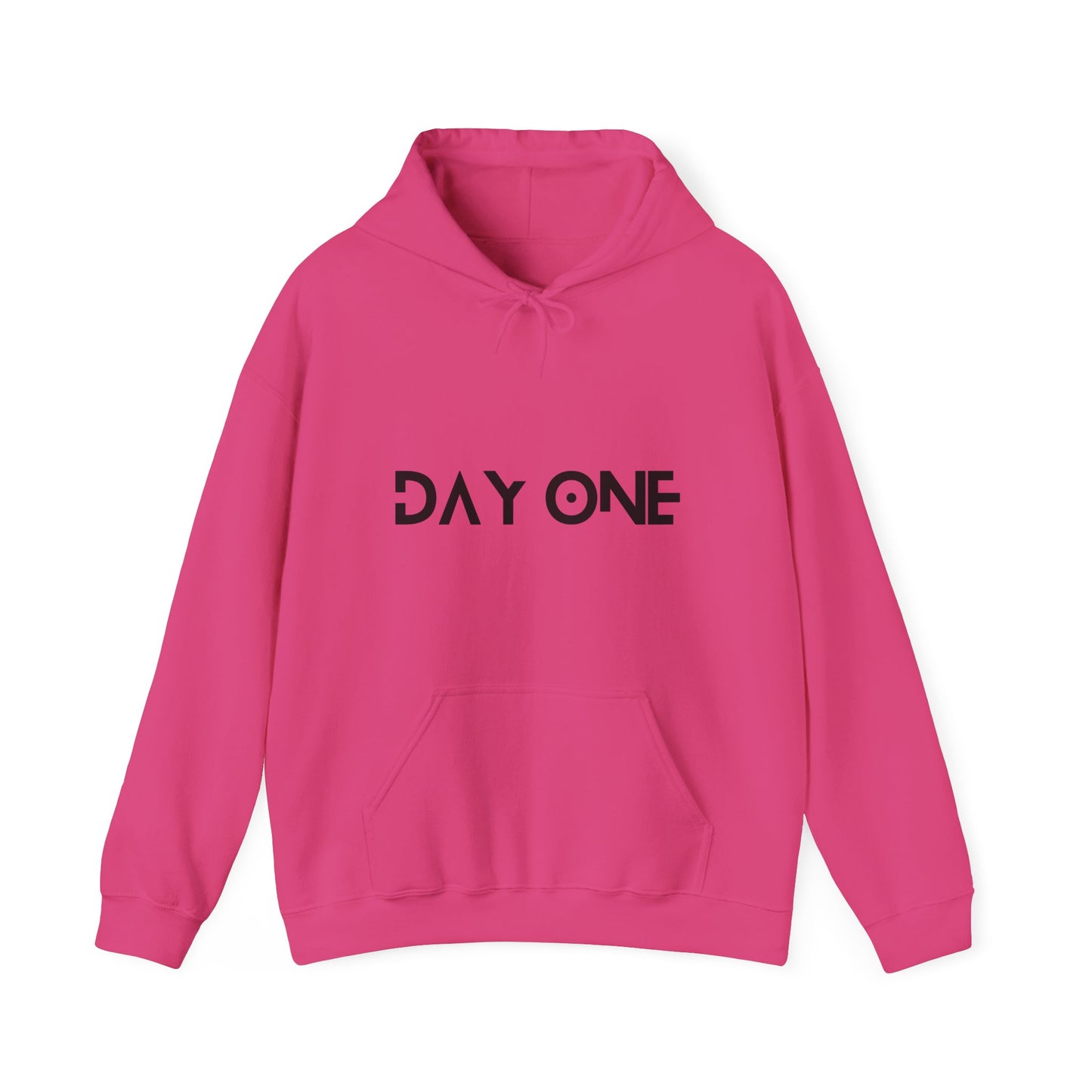 DAY ONE - black text - Hooded Sweatshirt