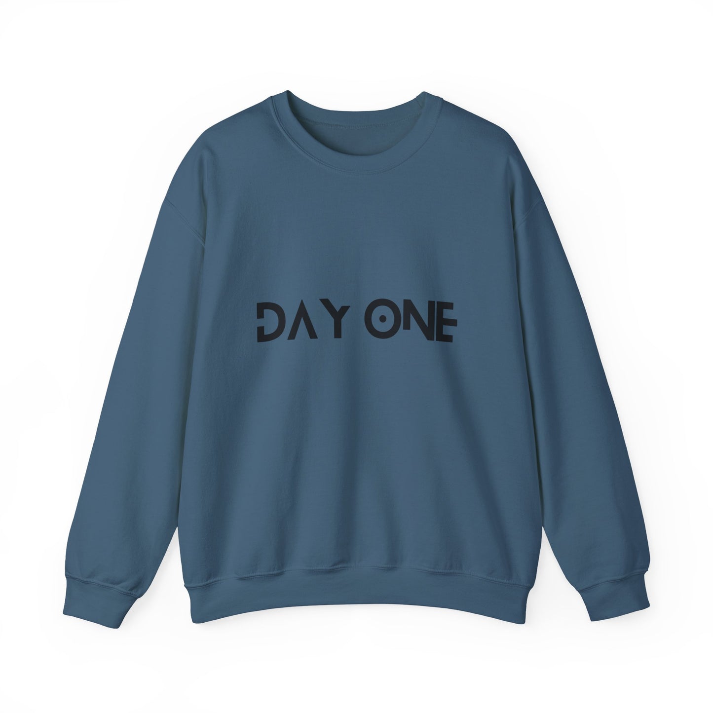 DAY ONE - black text - Crewneck Sweatshirt