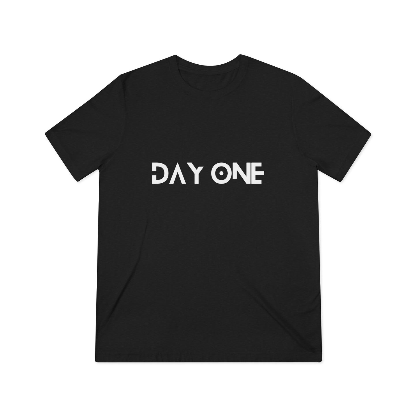 DAY ONE - white text - Triblend Tee