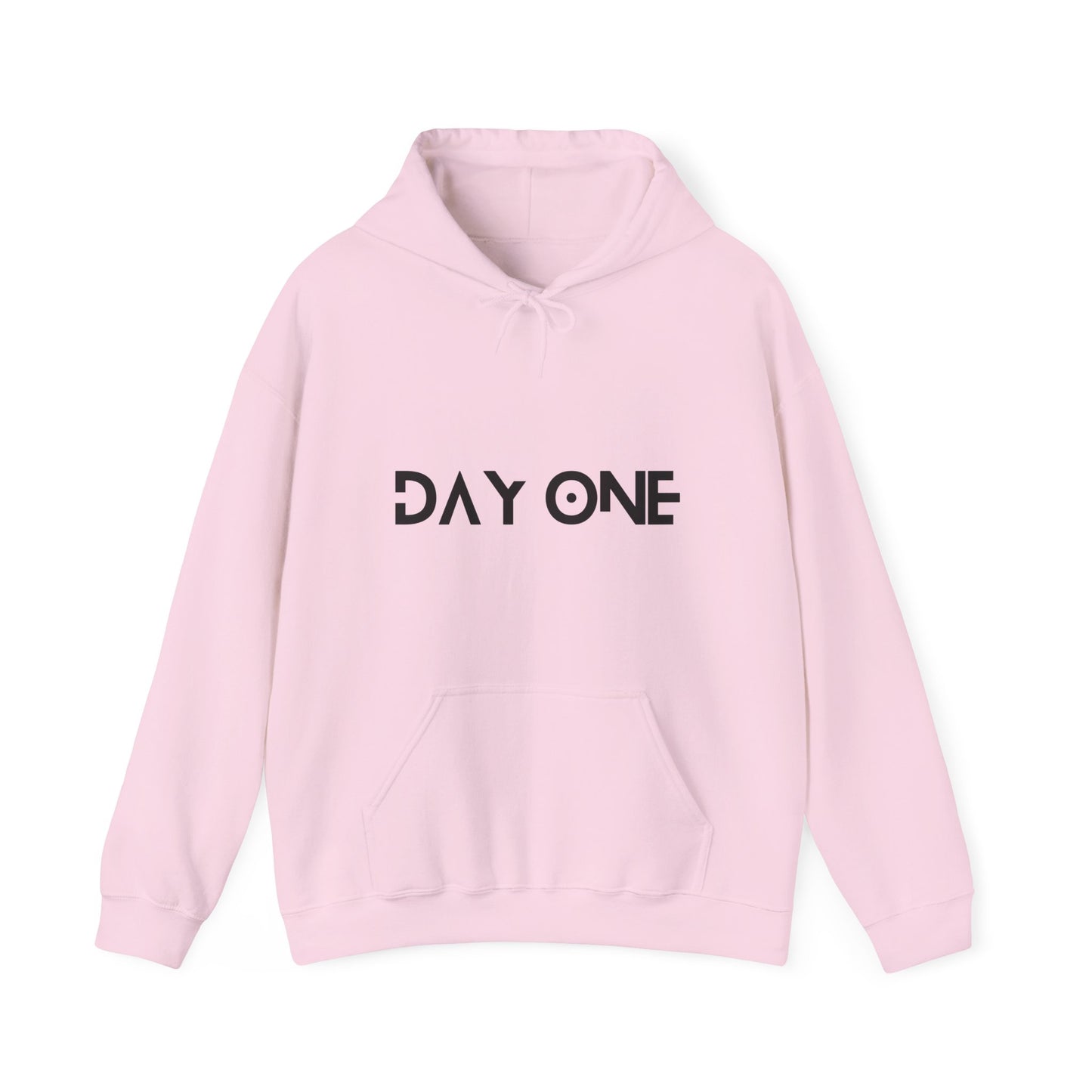 DAY ONE - black text - Hooded Sweatshirt
