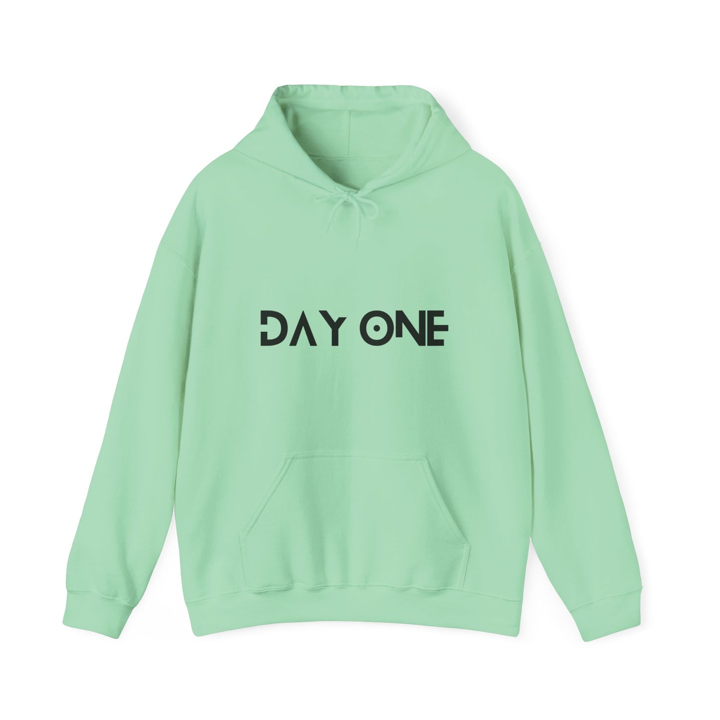 DAY ONE - black text - Hooded Sweatshirt