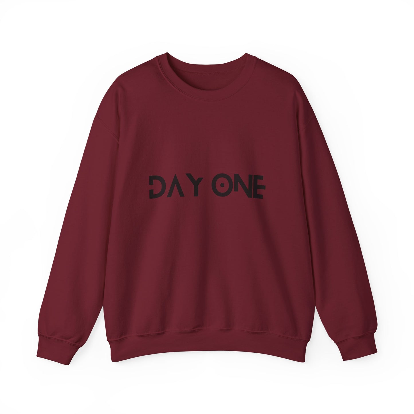 DAY ONE - black text - Crewneck Sweatshirt